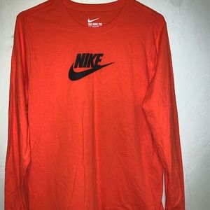 Long Sleeve Orange Nike Men’s Shirt With Tags